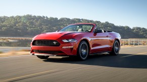 An image of a Ford Mustang Convertible outdoors.