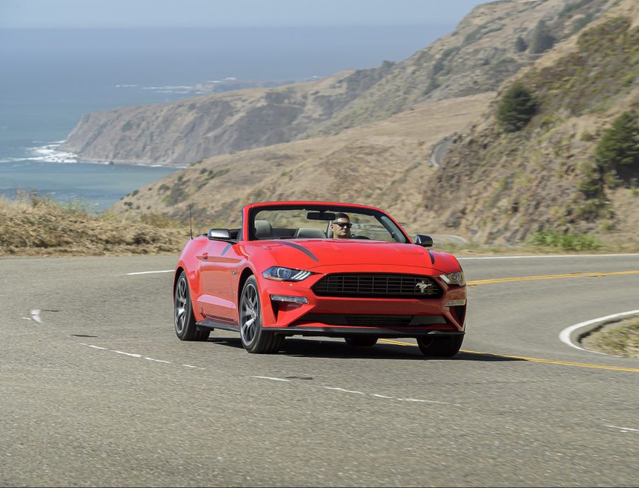 An image of a Ford Mustang Convertible outdoors.