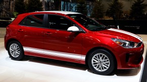 2019 Kia Rio is on display at the 111th Annual Chicago Auto Show at McCormick Place