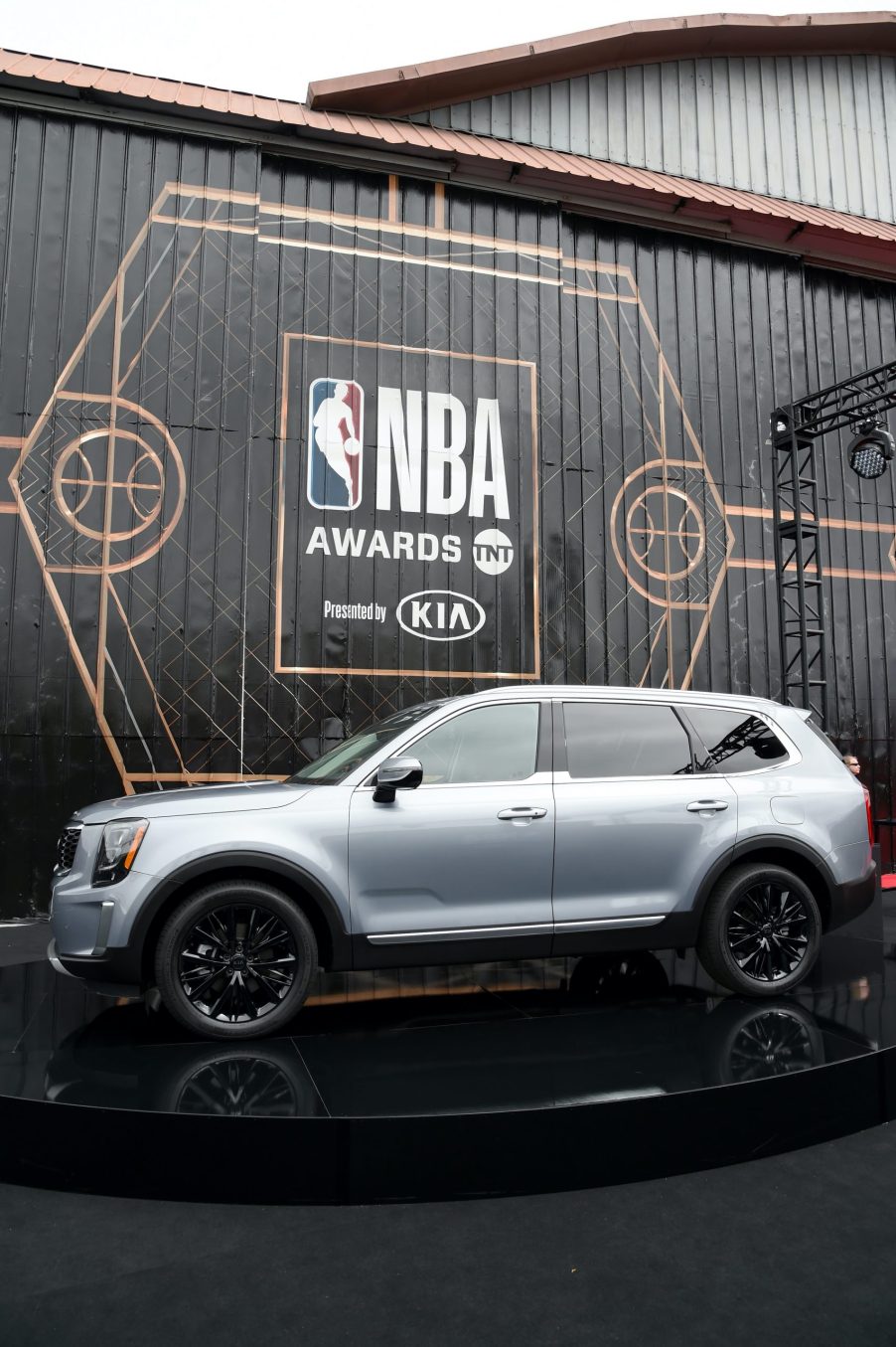 A Kia Telluride is seen during the 2019 NBA Awards presented by Kia on TNT