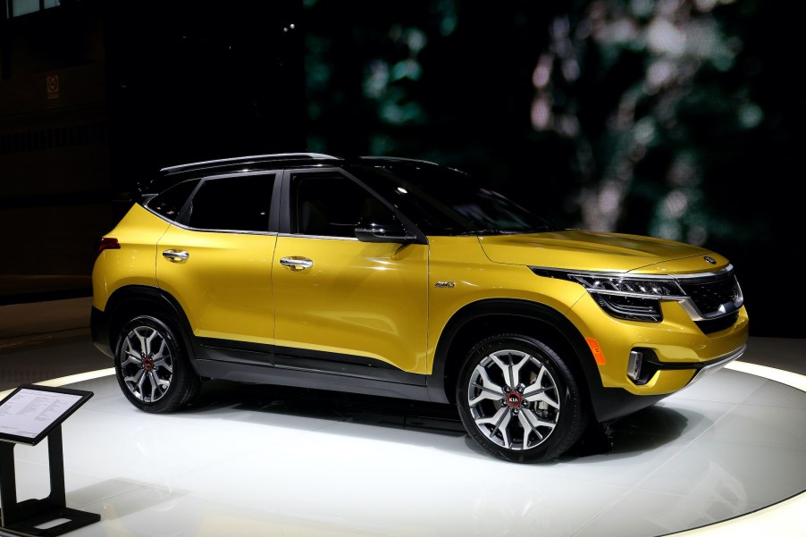 2021 Kia Seltos SX is on display