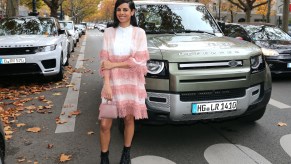 Collien Ulmen-Fernandes during the reopening of the Jaguar Land Rover flagship store