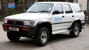 An older Toyota 4Runner on display