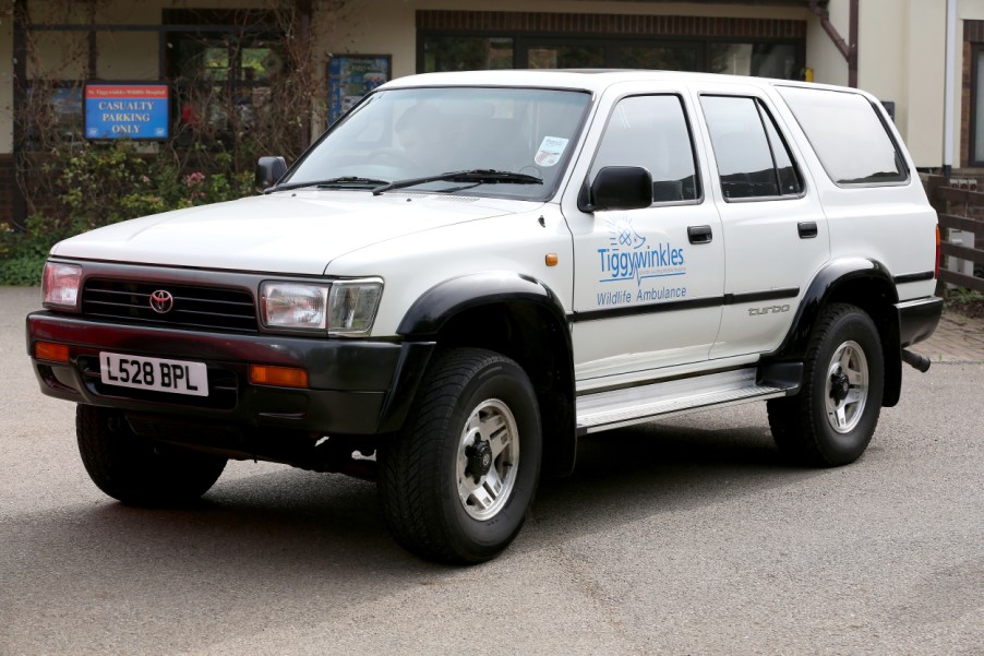 An older Toyota 4Runner on display