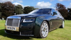 A Rolls-Royce Ghost on display