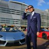 CEO of Lamborghini Stephan Winkelmann stands near the new Lamborghini Aventador LP700-4 Roadster at the Miami International Airport on January 28, 2013 in Miami, Florida. The world wide unveiling of the new luxury super sports cars took place at the airport.