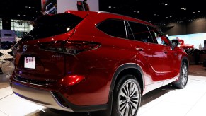 2020 Toyota Highlander Hybrid is on display at the 112th Annual Chicago Auto Show