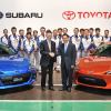 Toyota might not be who owns Subaru, but the two companies collaborated on sports car programs, like at this celebratory GR86 and BRZ event.