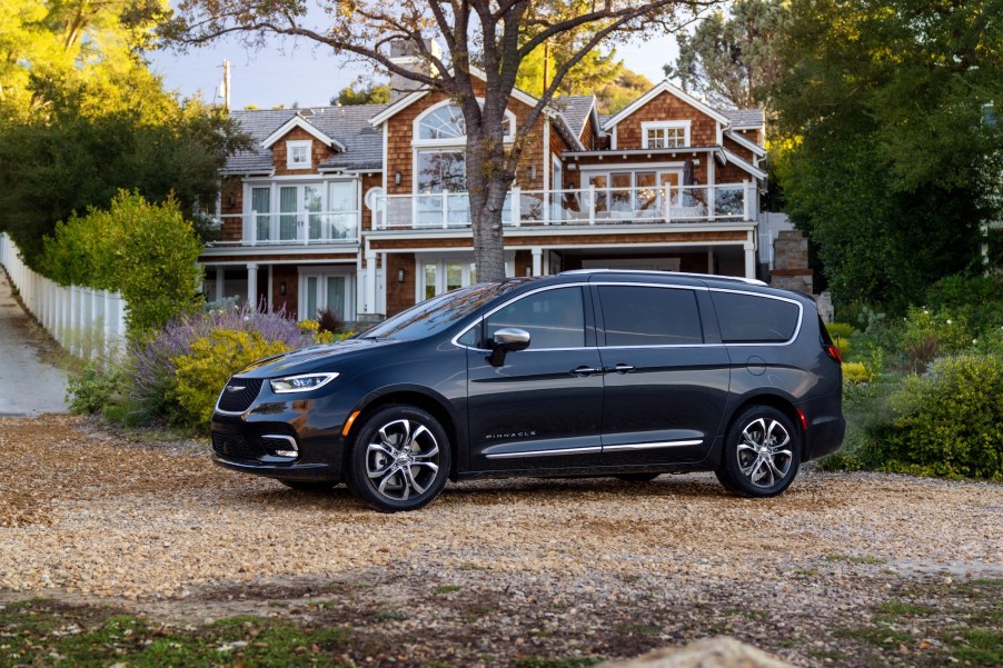 The new 2021 Chrysler Pacifica (shown here in the Pinnacle™ model) will offer America’s most capable minivan with all-wheel-drive and the most standard safety features in the industry.