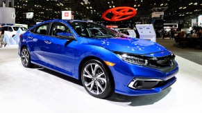 Honda Civic seen at the New York International Auto Show at the Jacob K. Javits Convention Center in New York.