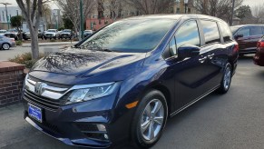 Front view of Honda Odyssey minivan, Walnut Creek, California, January 30, 2020.