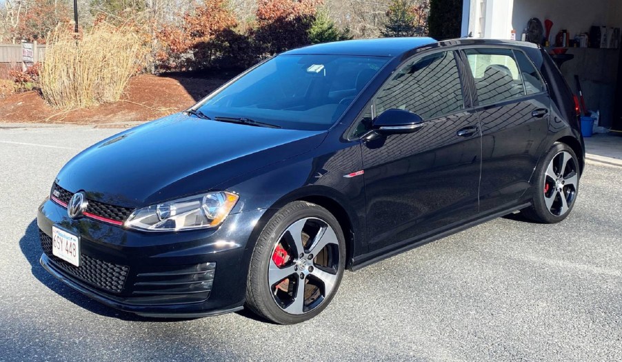 A black 2015 Volkswagen GTI Autobahn