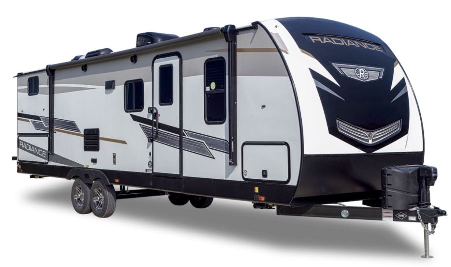 A double axle 2021 Radiance 28BH travel trailer RV