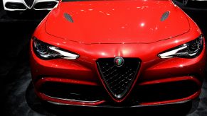 2020 Alfa Romeo Giulia is on display at the 112th Annual Chicago Auto Show