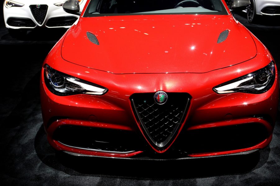 2020 Alfa Romeo Giulia is on display at the 112th Annual Chicago Auto Show