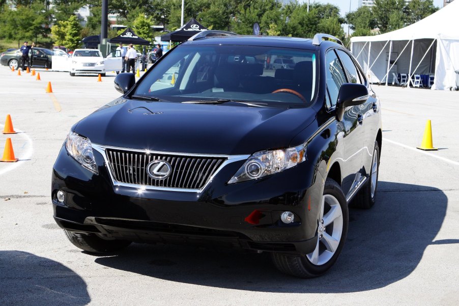 The Lexus RX 350 was used for the Vehicle Stability Control and Traction Control exercises at the Lexus Safety Experience in the Soldier Field South Lot in Chicago, Illinois on SEPT 17, 2010.