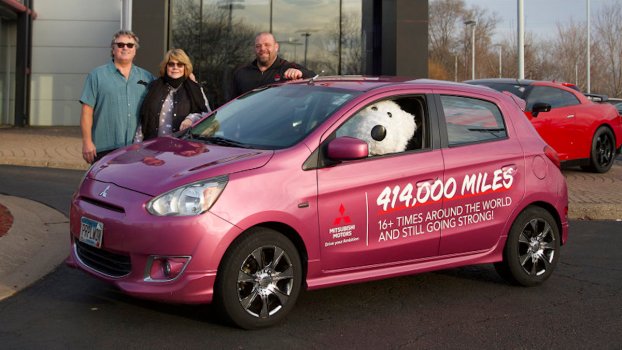 This Couple Took the 2014 Mitsubishi Mirage Too Far