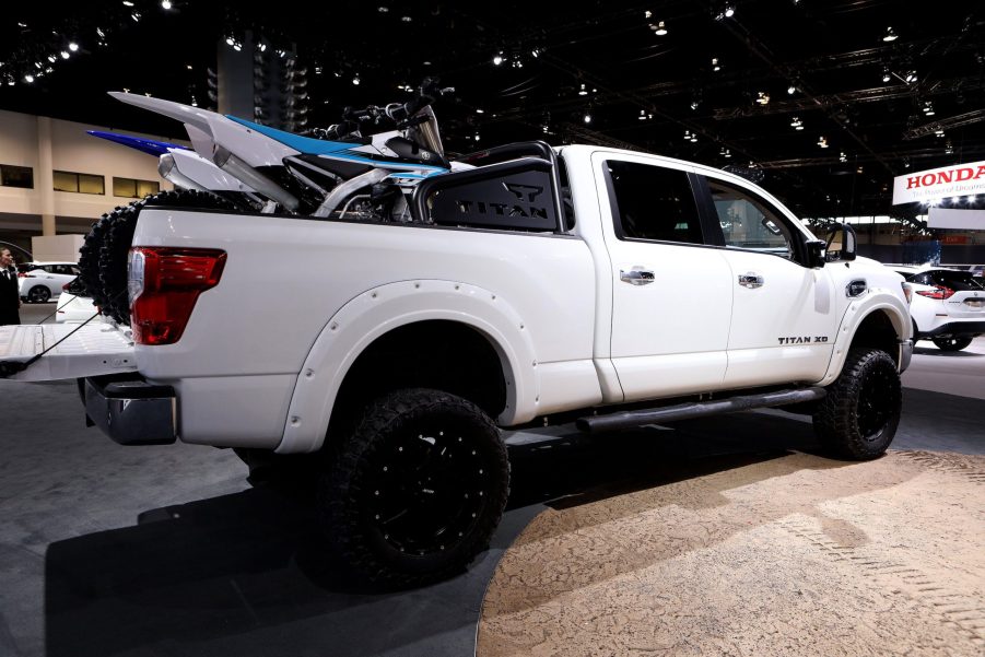 2018 Nissan Titan XD is on display at the 110th Annual Chicago Auto Show