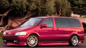 The red Oldsmobile Silhouette OSV