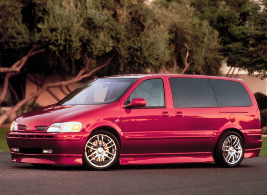 The red Oldsmobile Silhouette OSV