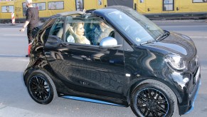 A Smart Fortwo at the 20 Years Smart car event on September 20, 2018, in Berlin, Germany.