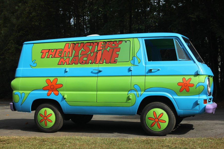 The iconic Mystery Machine replica van built by Jerry Patrick, on October 14, 2016, in Georgia, United States.