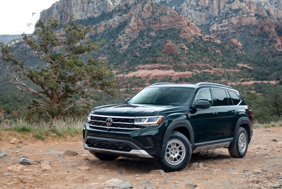 2021 Volkswagen Atlas parked in nature