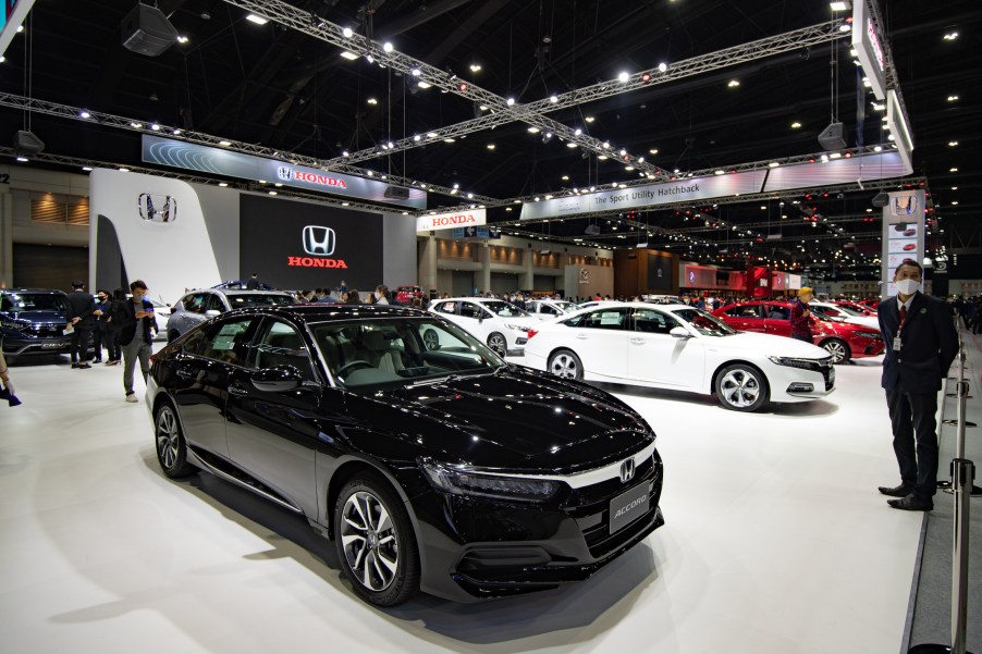 Honda Accord is seen displaying during the Thailand International Motor Expo 2020