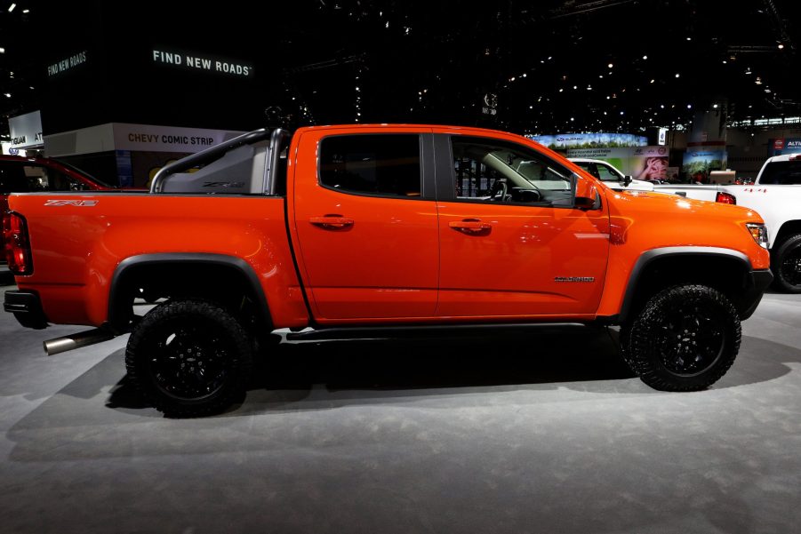 2020 Chevrolet Colorado is on display at the 112th Annual Chicago Auto Show