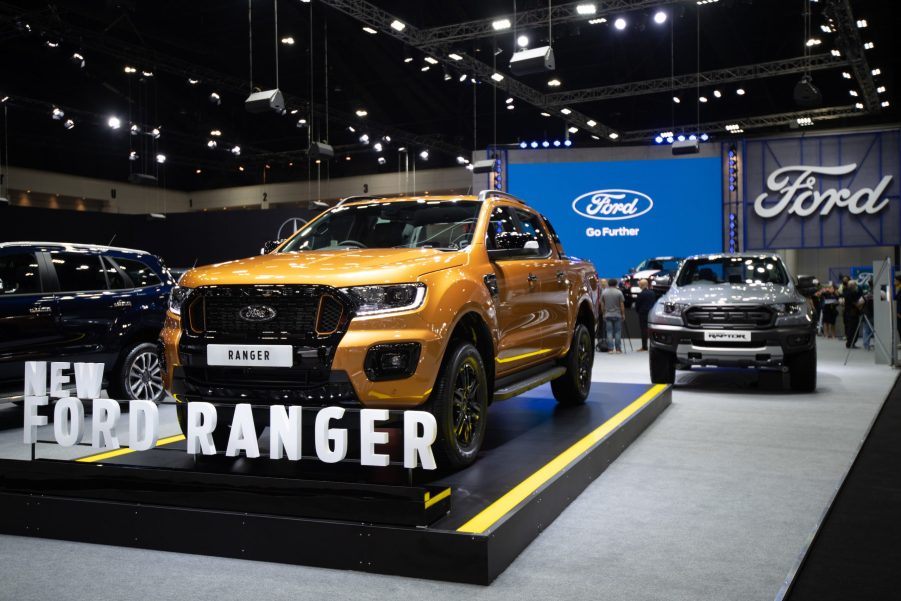 Ford Ranger as new model on display during the Thailand International Motor Expo 2020