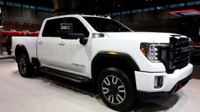 020 GMC Sierra AT4 HD is on display at the 112th Annual Chicago Auto Show at McCormick Place