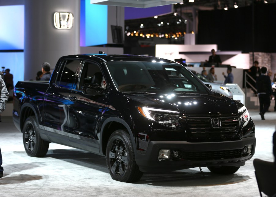 A special edition Honda Ridgeline on display