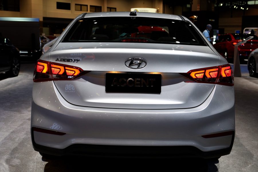 2019 Hyundai Accent is on display at the 111th Annual Chicago Auto Show