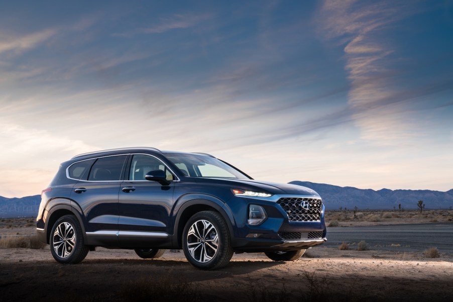 2020 Hyundai Santa Fe parked