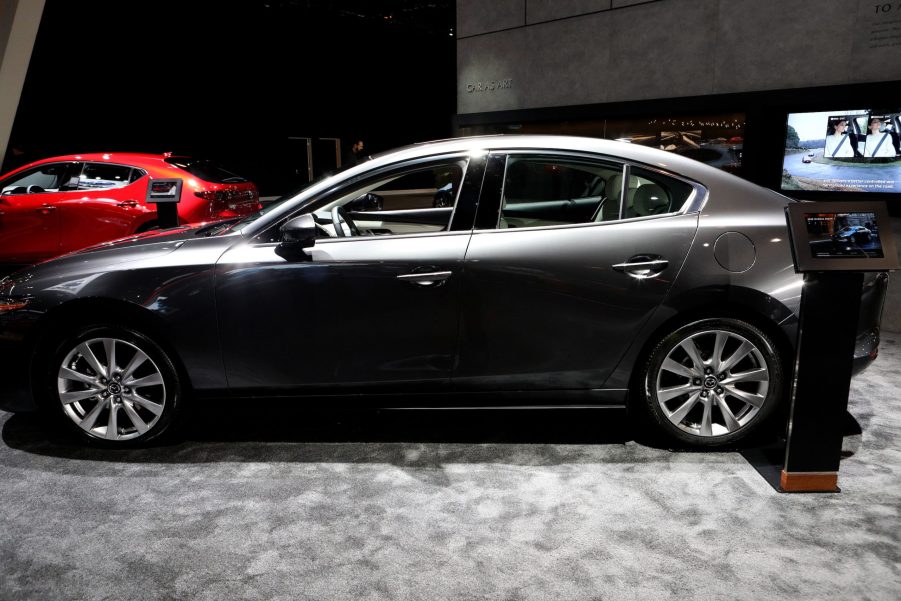 2020 Mazda3 Sedan is on display at the 112th Annual Chicago Auto Show at McCormick Place