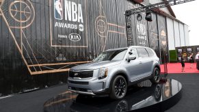 A Kia Telluride is seen during the 2019 NBA Awards presented by Kia on TNT