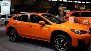 2019 Subaru Crosstrek is on display at the 111th Annual Chicago Auto Show at McCormick Place