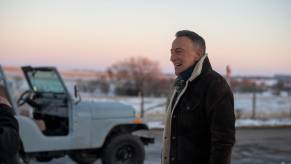 Bruce Springsteen in Jeep Super Bowl LV ad, "The Middle" by a CJ-5