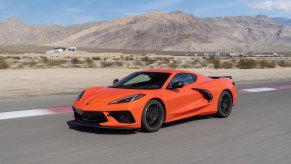 An image of a 2020 Chevy Corvette out on track.