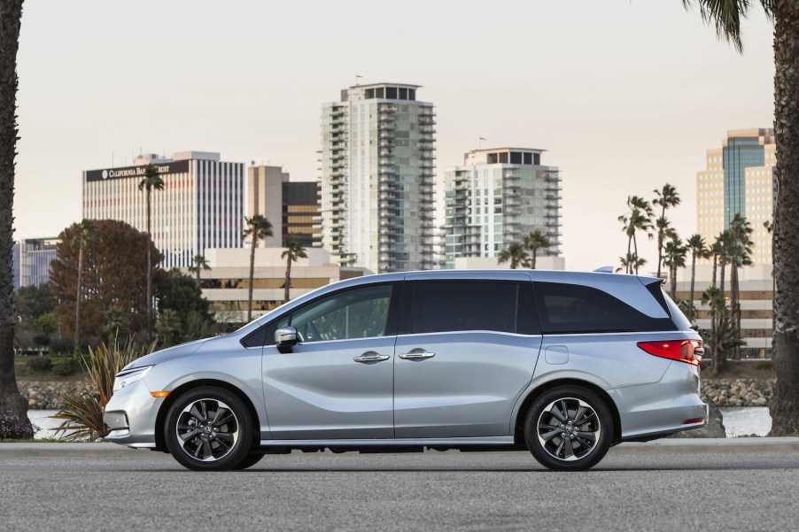 The 2021 Honda Odyssey parked