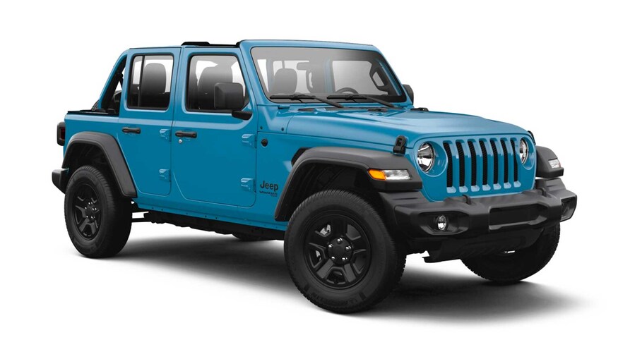 2021 Jeep Wrangler with half doors