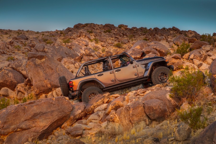 The 2021 Jeep Wrangler Rubicon 392 off-roading