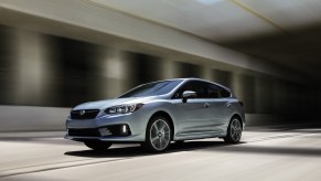 The 2021 Subaru Impreza driving