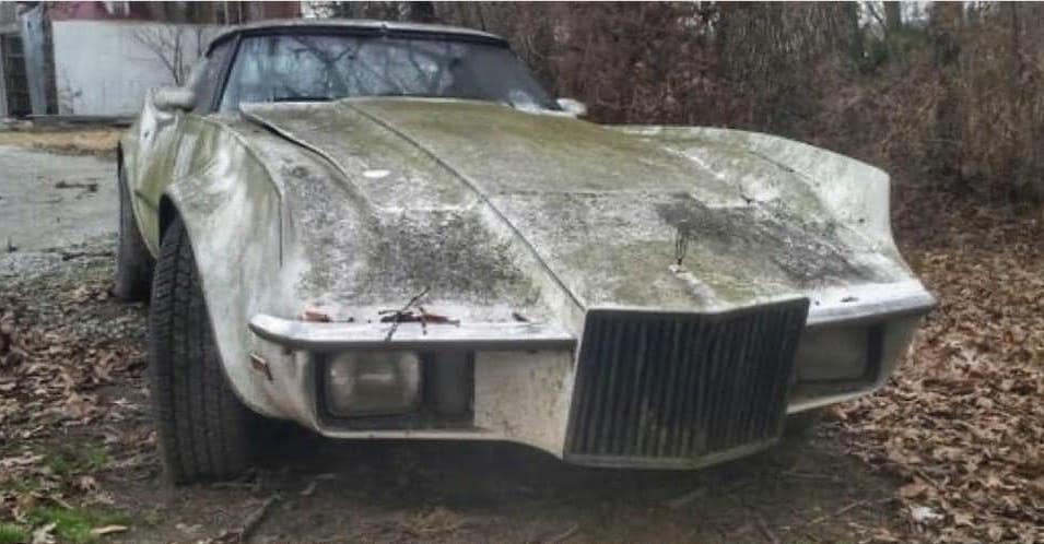 Barris Eldorette Corvette abandoned in forest 