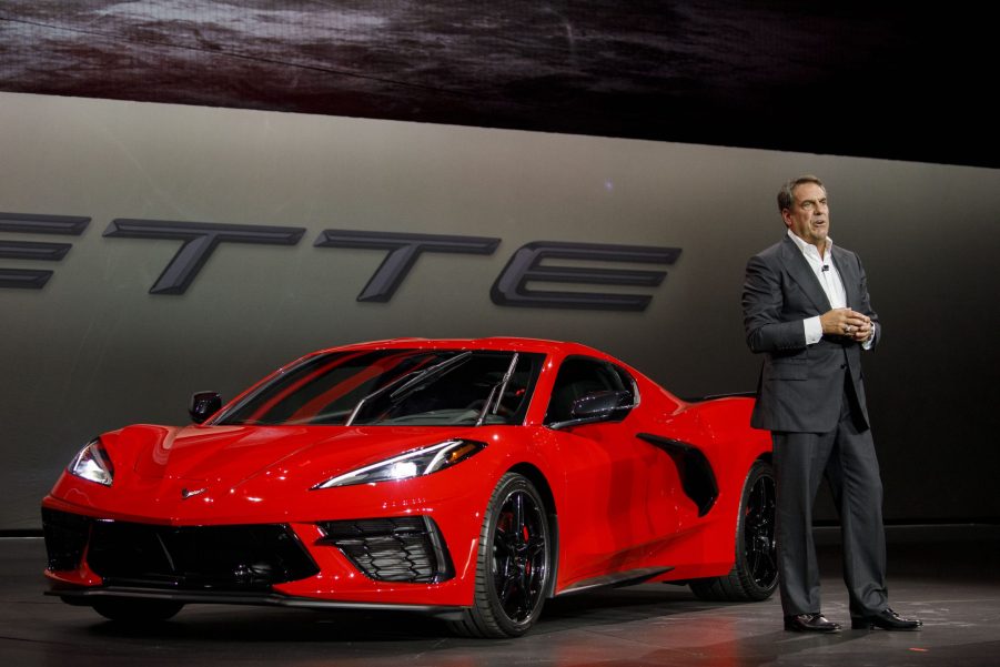 Mark Reuss, president of General Motors Co. (GM), speaks during an unveiling event for the GM 2020 Chevrolet Corvette Stingray