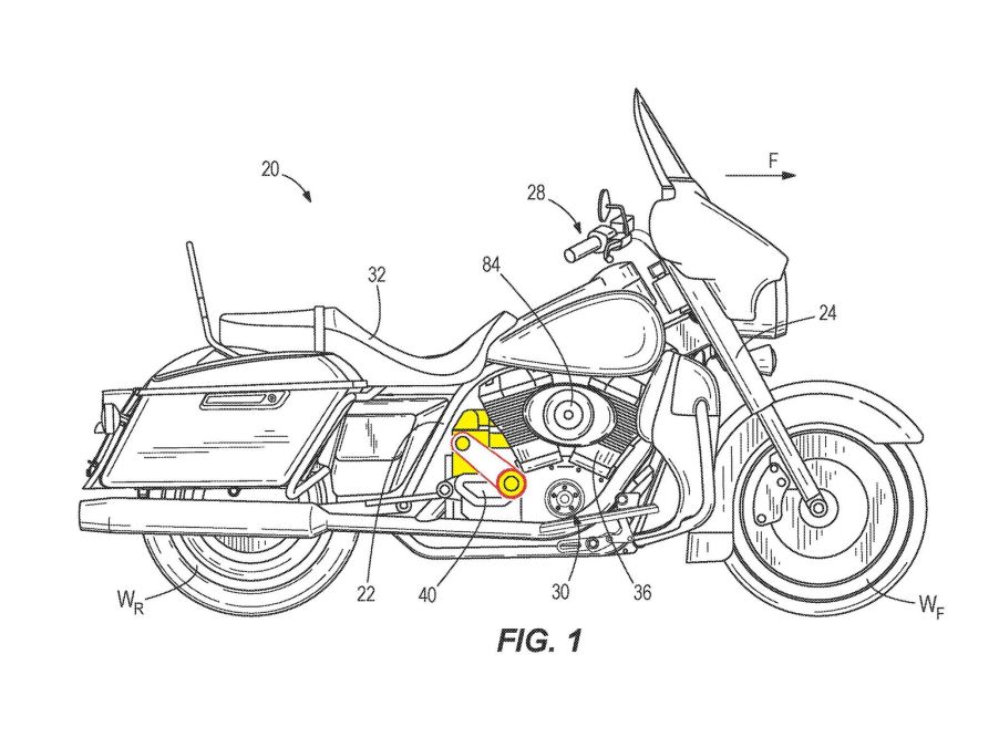 Harley Davidson supercharger patent drawing