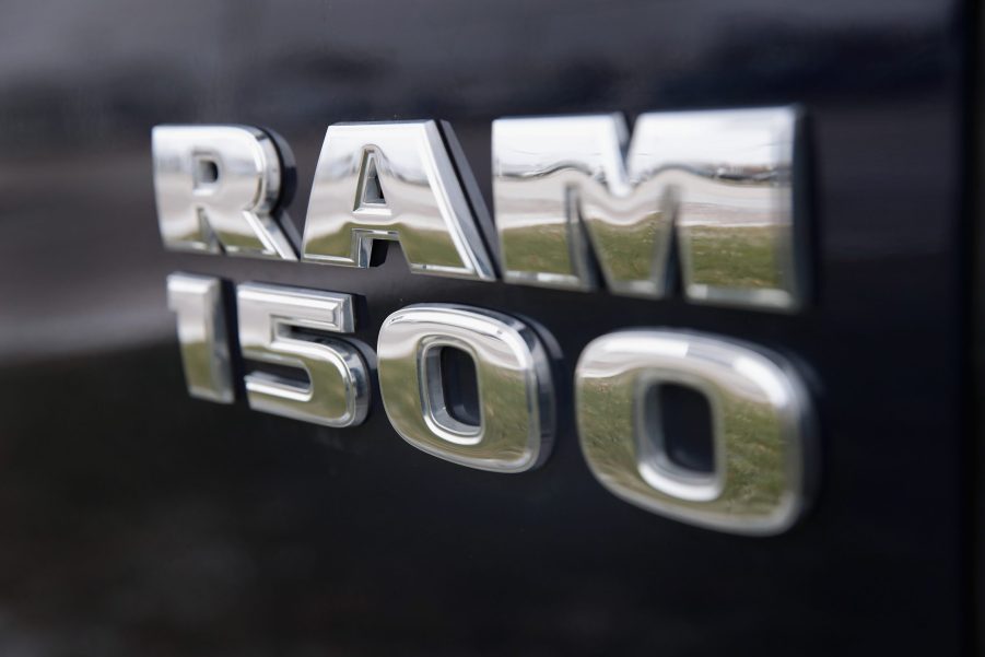 A Ram 1500 truck is offered for sale at a dealership on January 12, 2017 in Elmhurst, Illinois. The U.S. Environmental Protection Agency today accused Fiat Chrysler Automobiles of cheating on its diesel emissions software to get better fuel economy for about 100,000 Ram 1500 EcoDiesel pickups