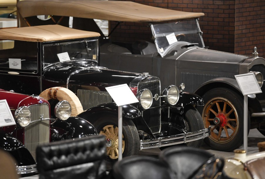 Classic cars on display at the Revs Institute