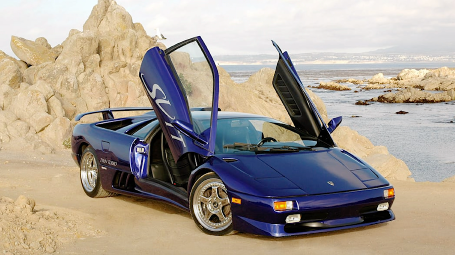 An image of a Lamborghini Diablo SV parked outdoors.