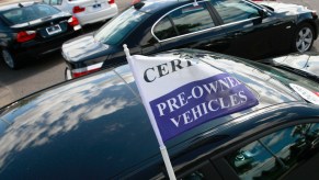 Certified pre-owned cars at Bavarian BMW in Shelby, Michigan, on Wednesday, Sept 16, 2009.